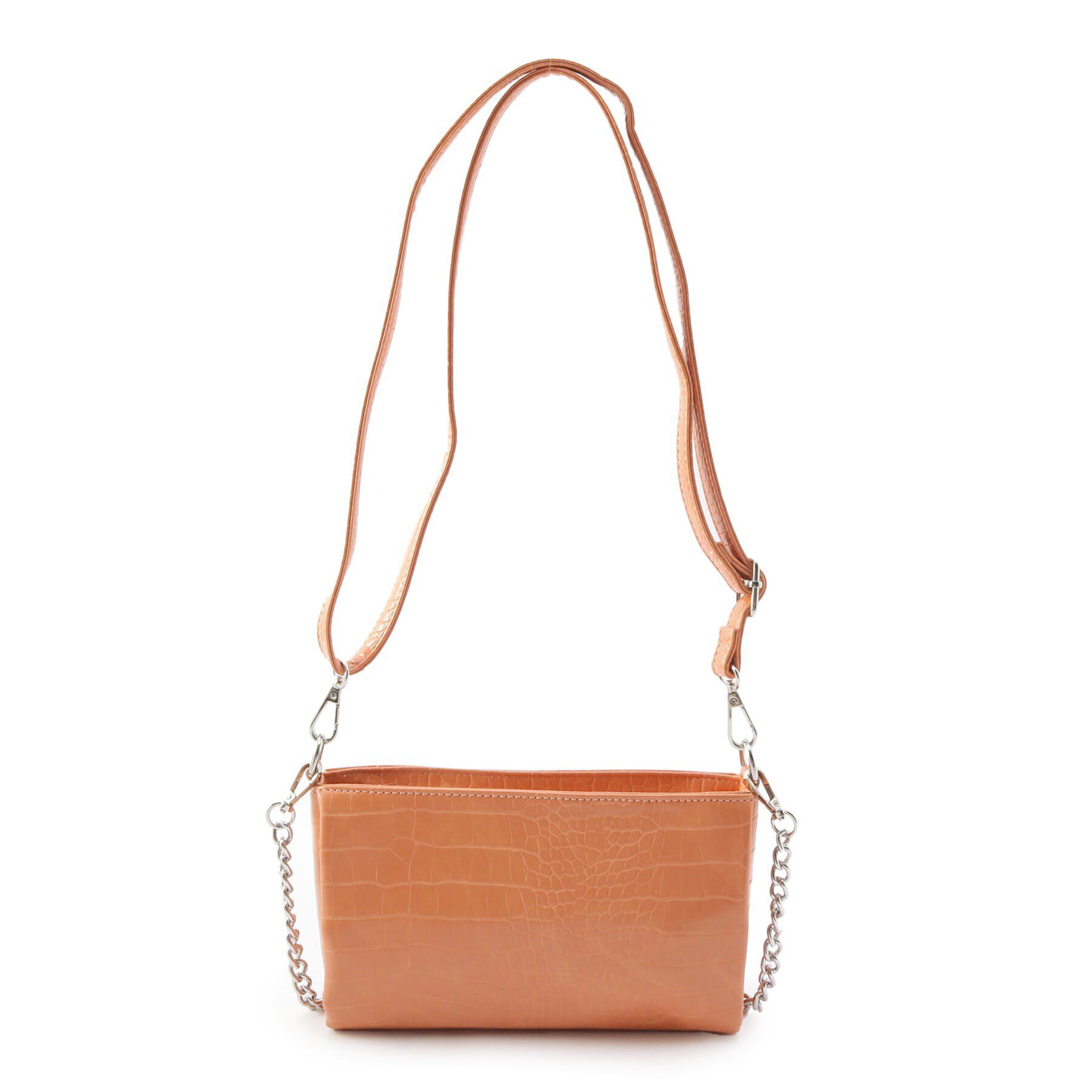 Ober Tashe「クロコ2WAYショルダー」|ショルダー・メッセンジャー|オレンジ(067)