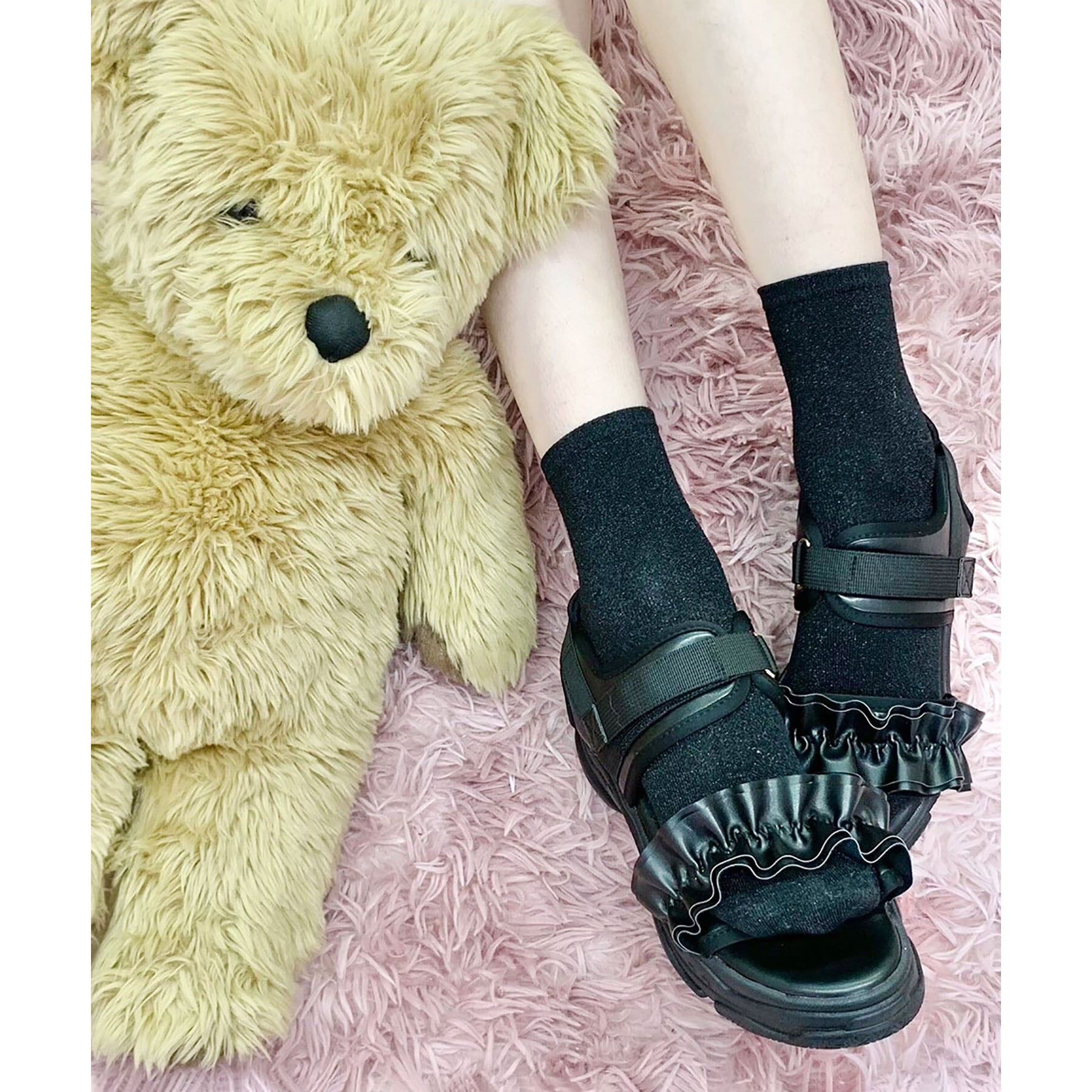 csT&P「厚底フリルスポサン」|サンダル|