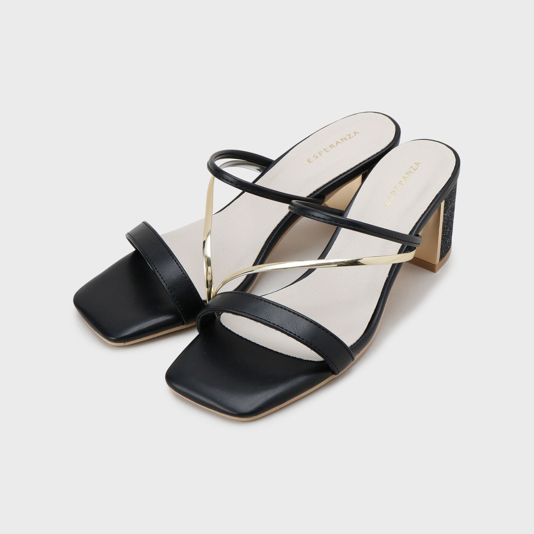 ESPERANZA「ゴールドラインミュールサンダル」|サンダル|
