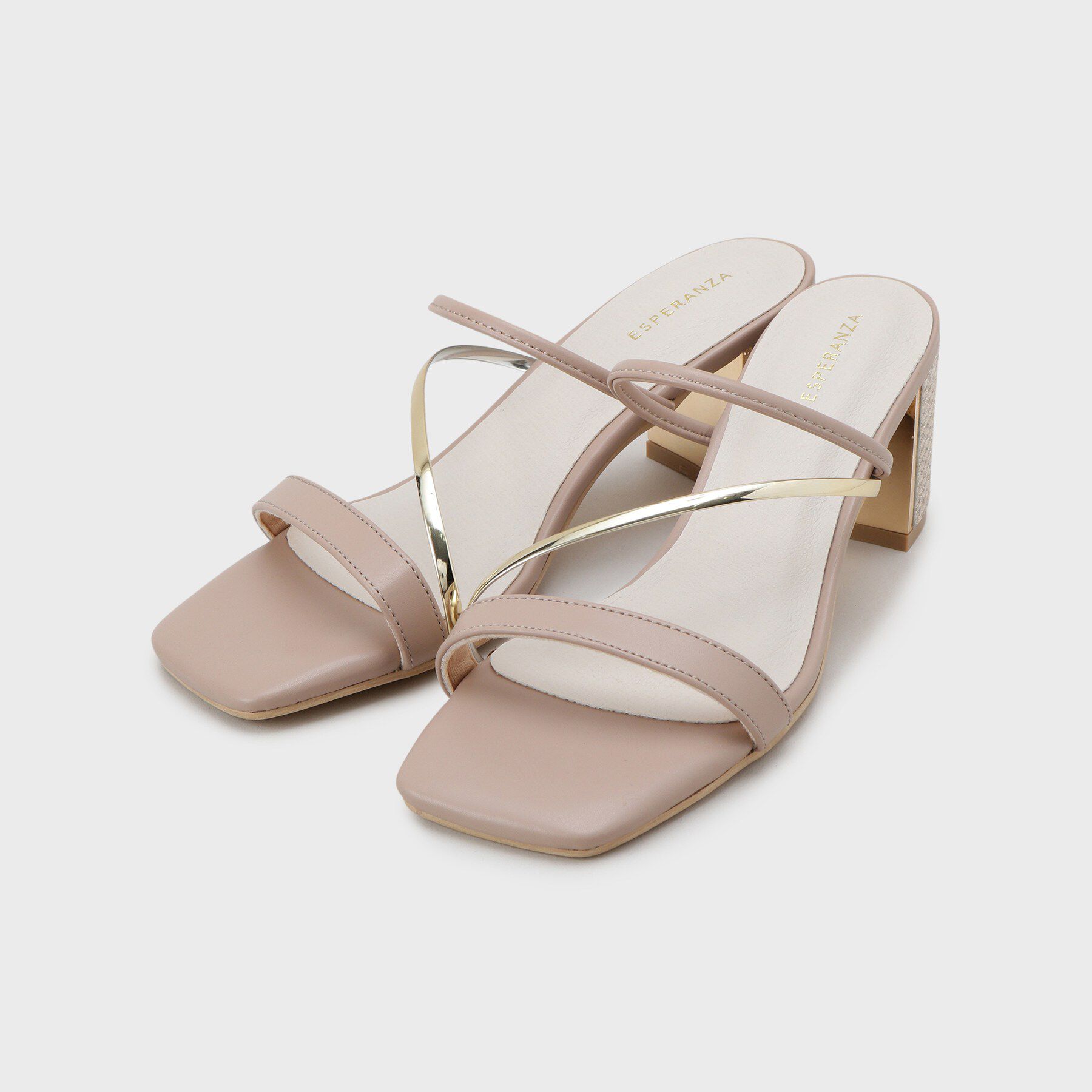 ESPERANZA「ゴールドラインミュールサンダル」|サンダル|