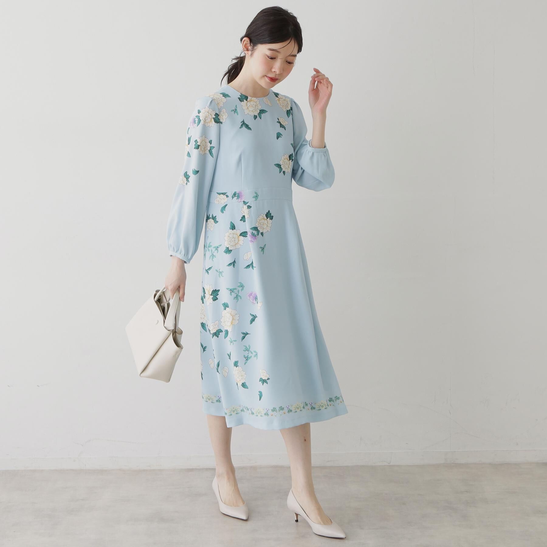 SunaUna「【co creation and yours／SS～L】オリエンタルプリントワンピース」|ワンピース|