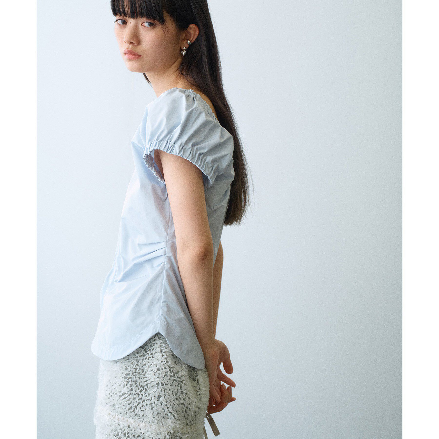 CODE A「sporty gathered blouse」|シャツ・ブラウス|