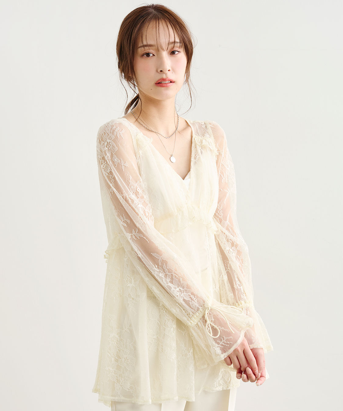 COCO DEAL「レースフレアブラウス」|シャツ・ブラウス|