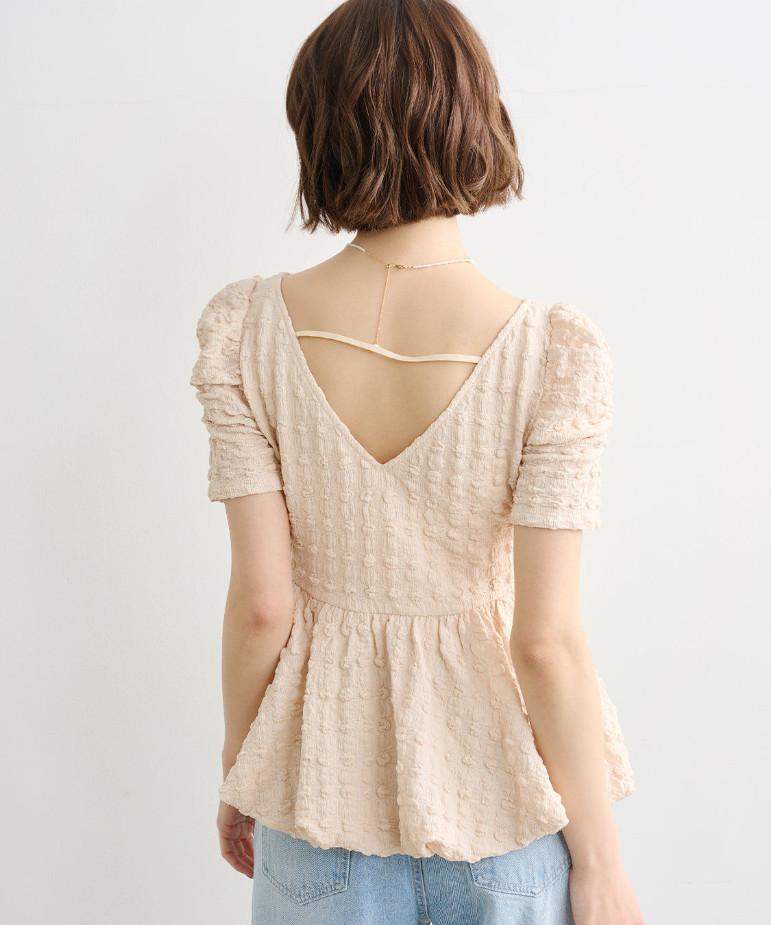 COCO DEAL「バルーンペプラムカットソートップス」|Tシャツ・カットソー|