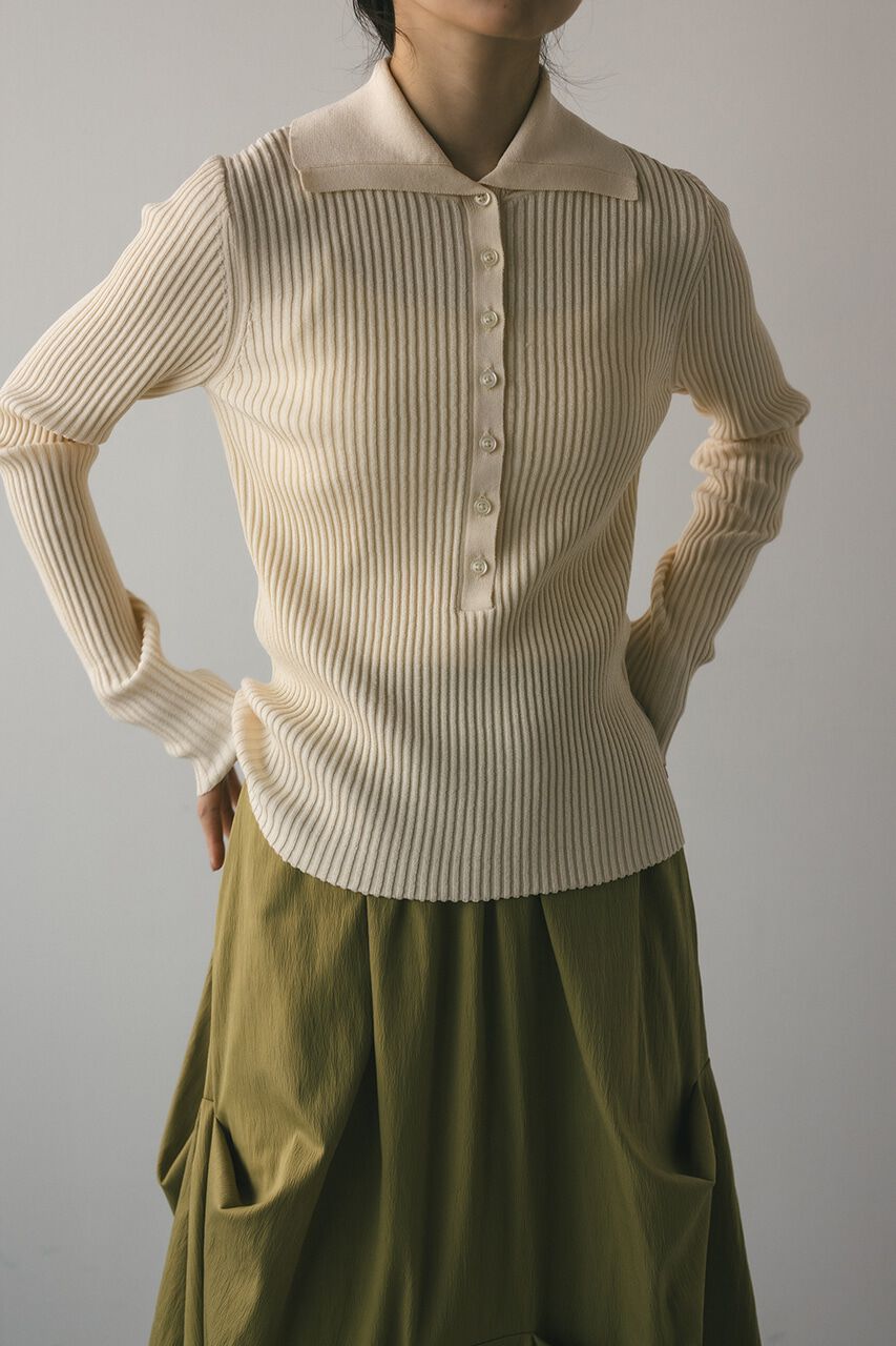 STYLEMIXER「デザインカラーニットポロ」|ニット・セーター|