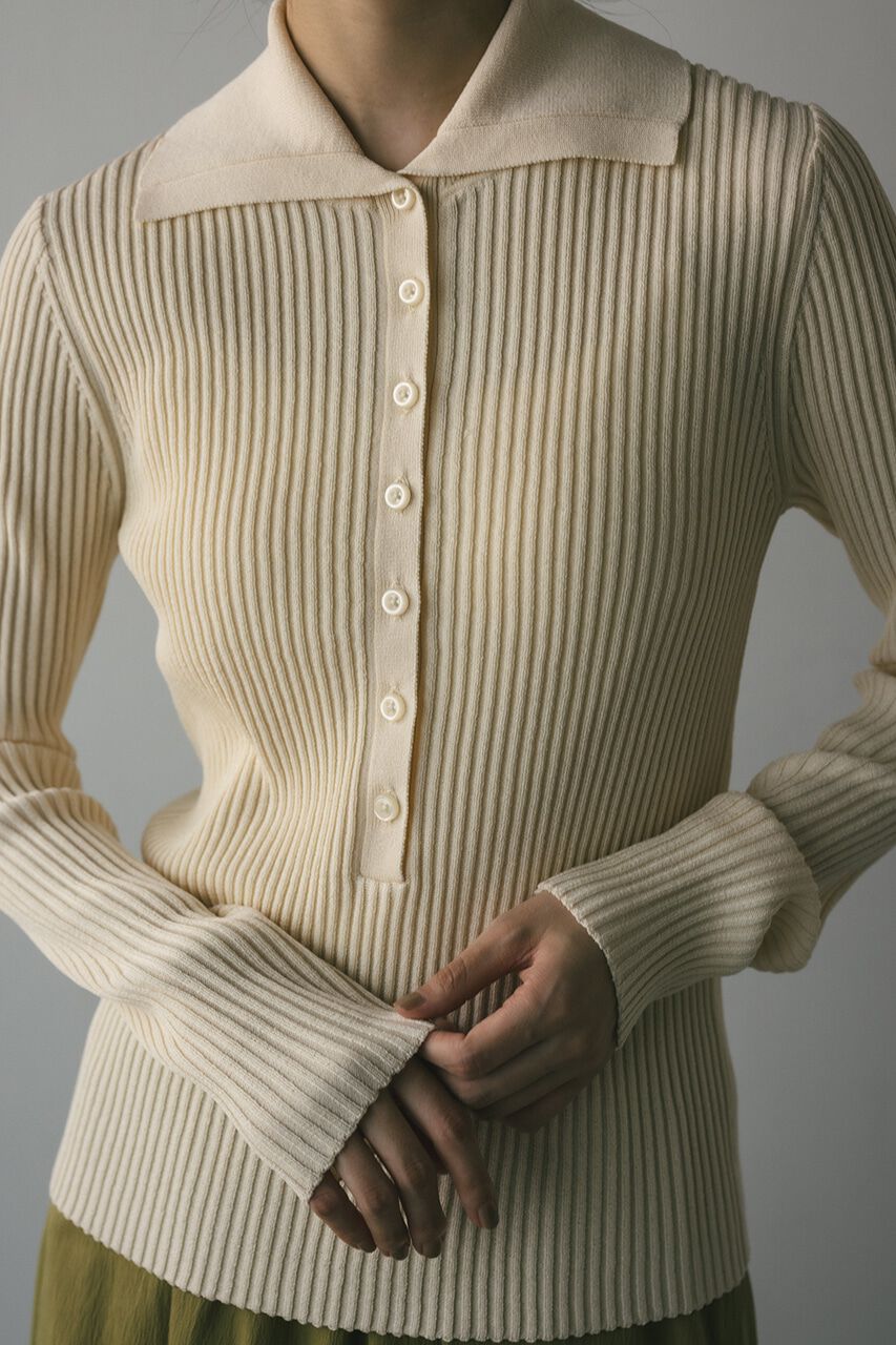 STYLEMIXER「デザインカラーニットポロ」|ニット・セーター|