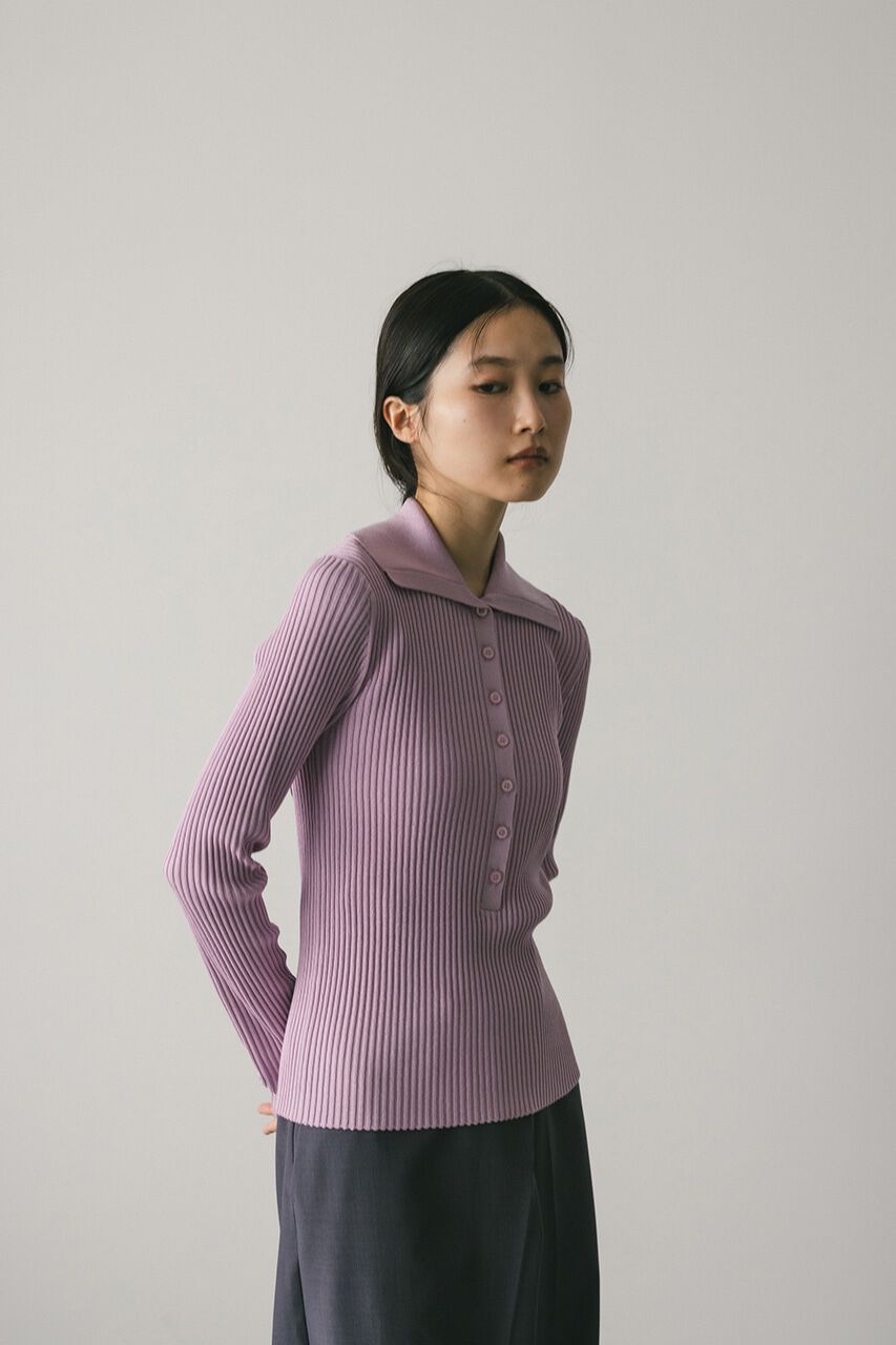 STYLEMIXER「デザインカラーニットポロ」|ニット・セーター|