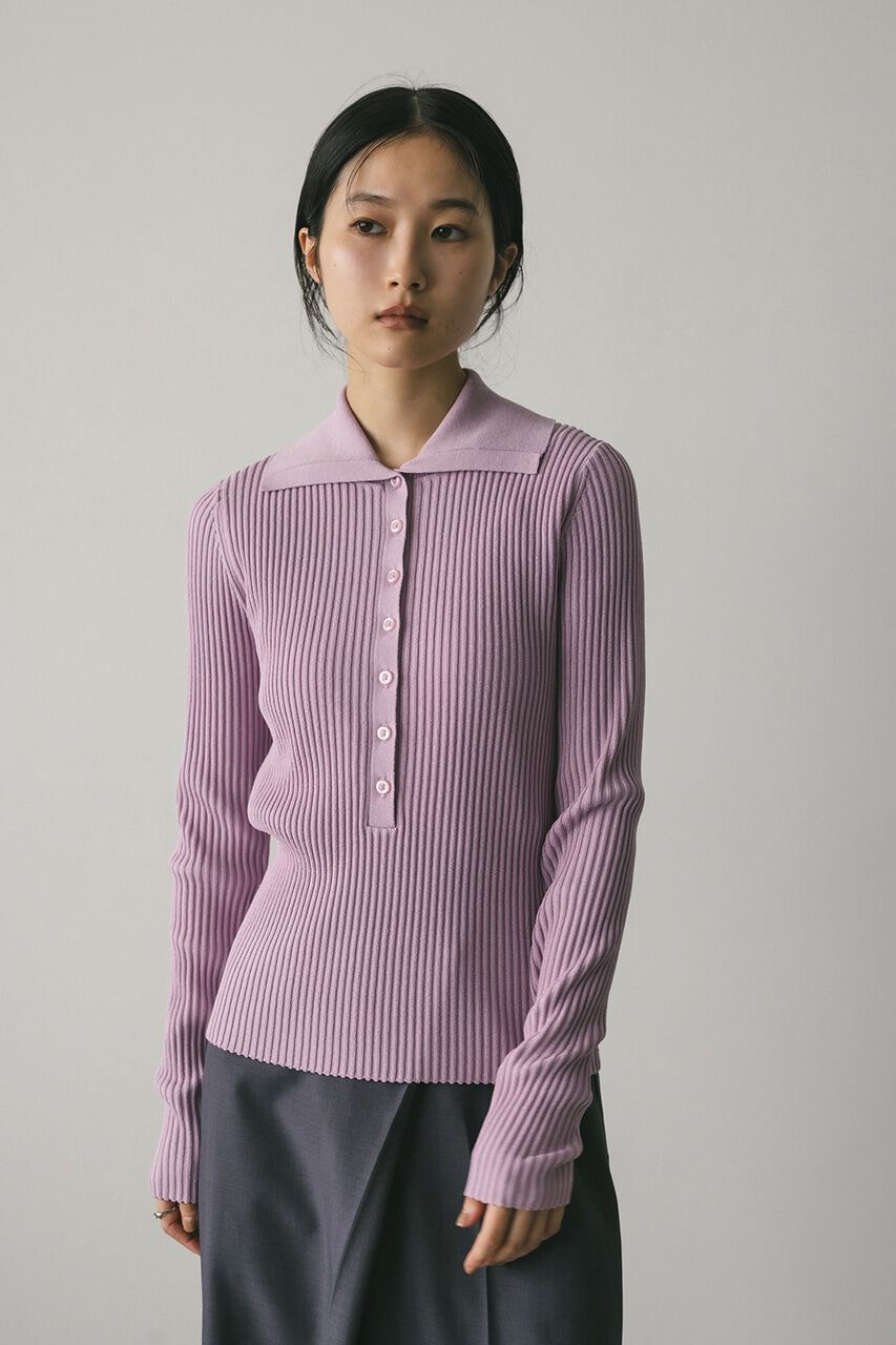 STYLEMIXER「デザインカラーニットポロ」|ニット・セーター|