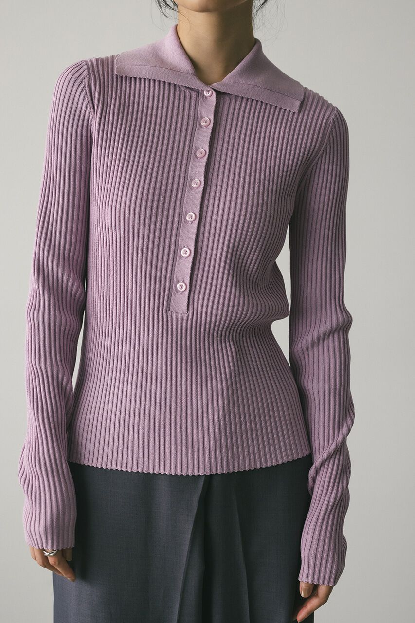 STYLEMIXER「デザインカラーニットポロ」|ニット・セーター|