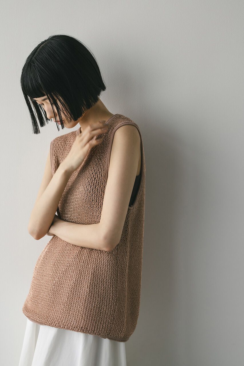 STYLEMIXER「グロスヤーンニットタンク」|タンクトップ|PNK