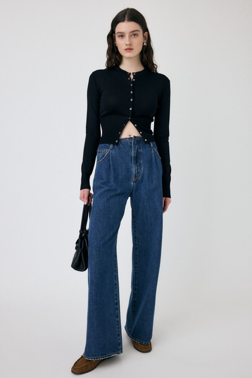 MOUSSY「WAIST SWITCHING カーディガン」|カーディガン|