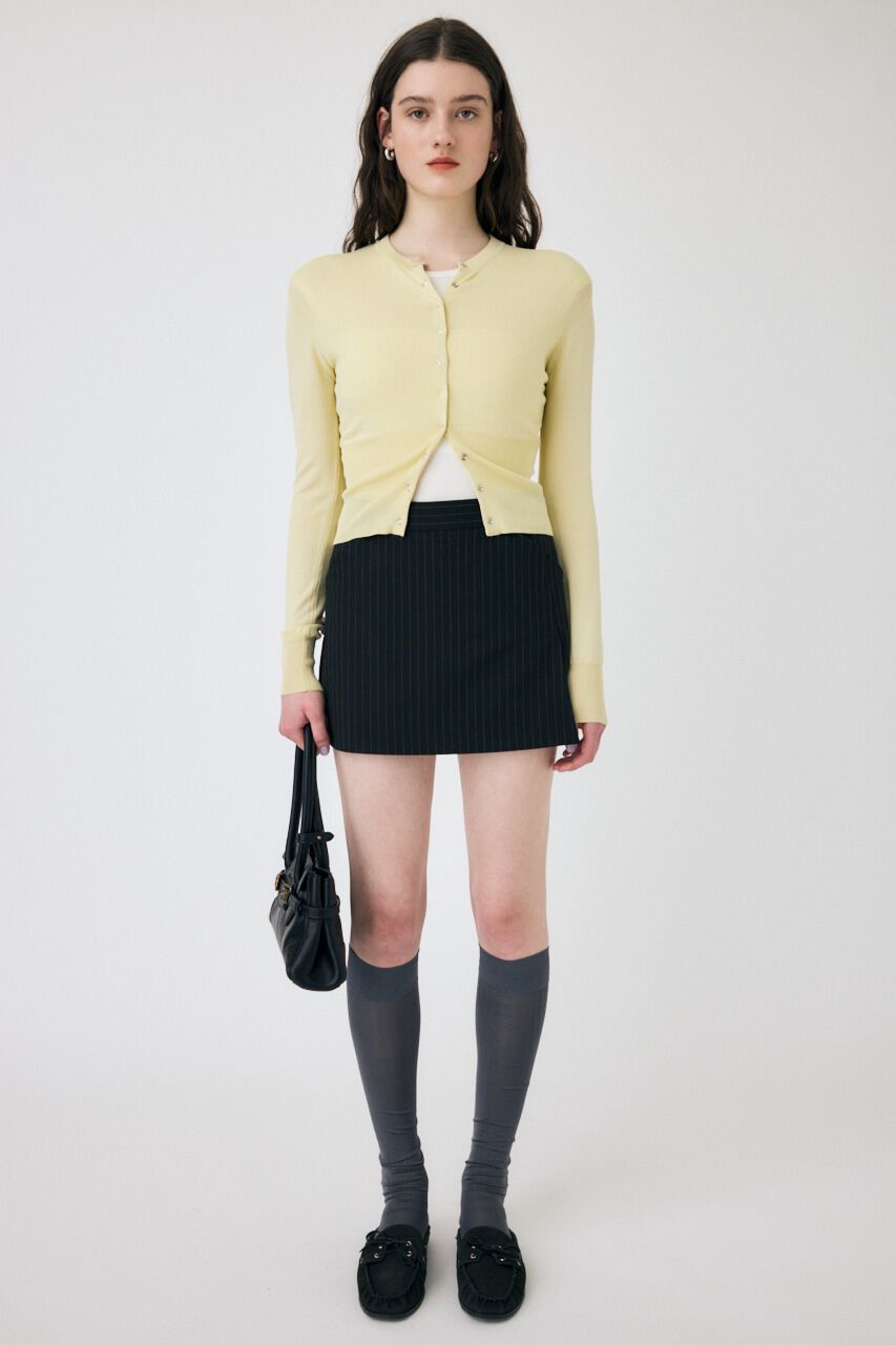 MOUSSY「WAIST SWITCHING カーディガン」|カーディガン|