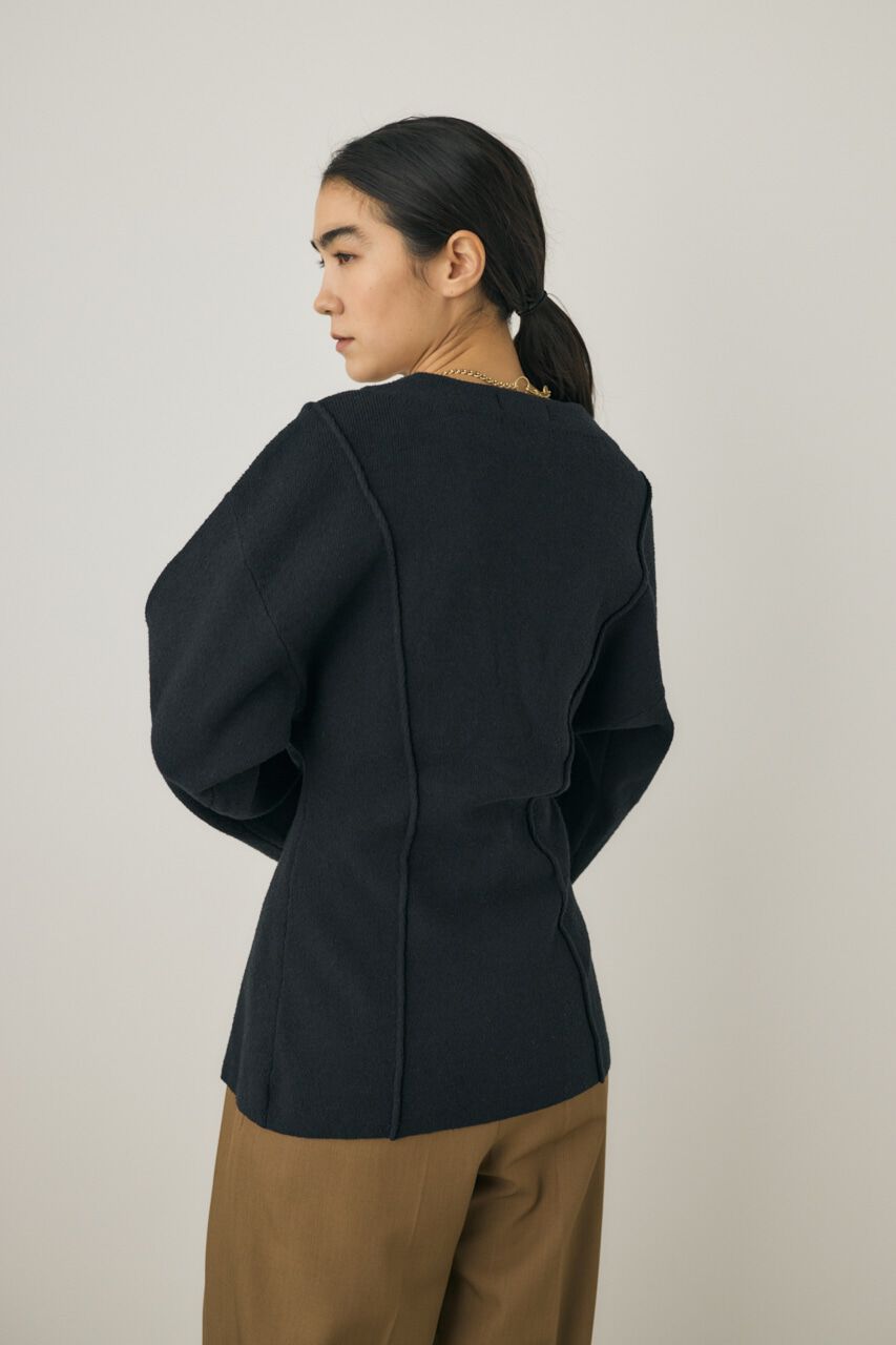 MOUSSY「ニットジャケット　素材の一部にオーガニックコットン使用」|シャツ・ブラウス|