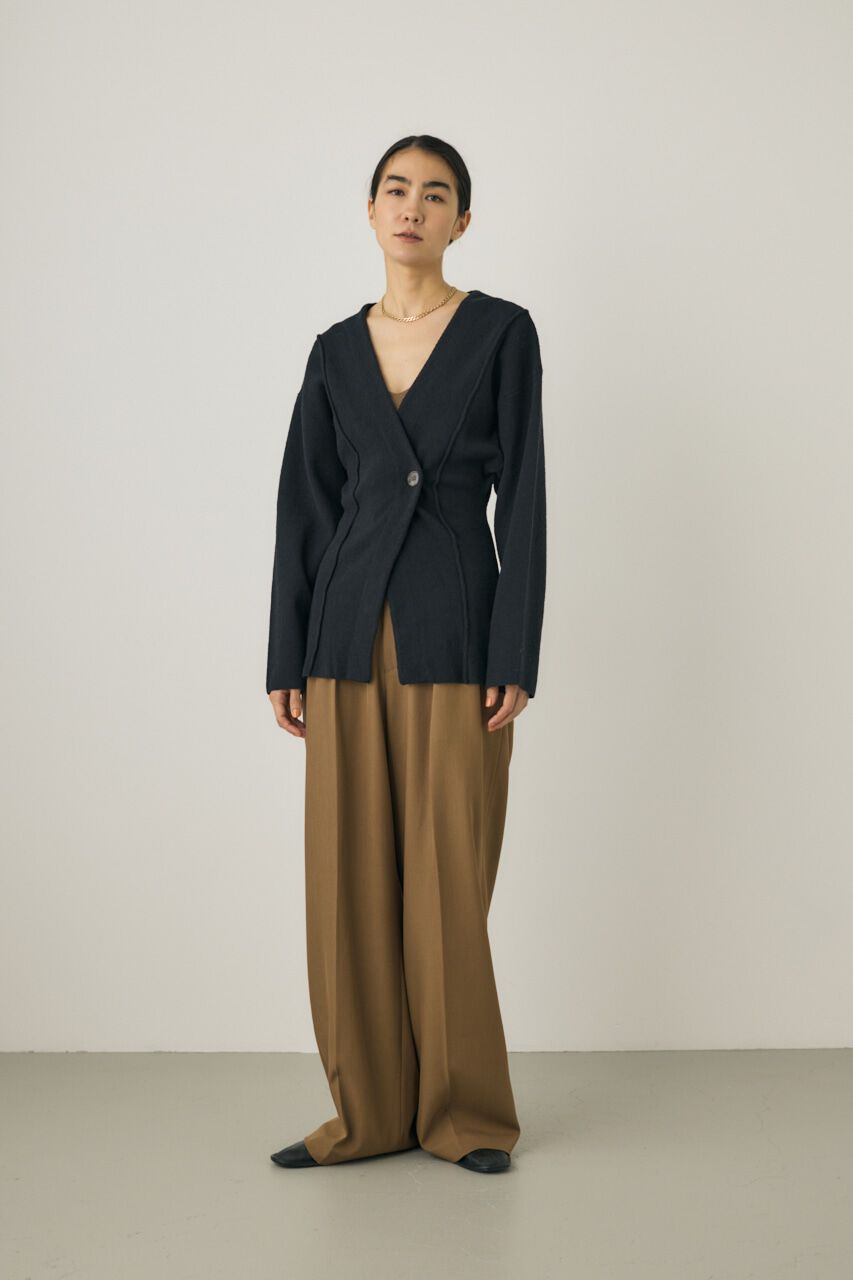 MOUSSY「ニットジャケット　素材の一部にオーガニックコットン使用」|シャツ・ブラウス|