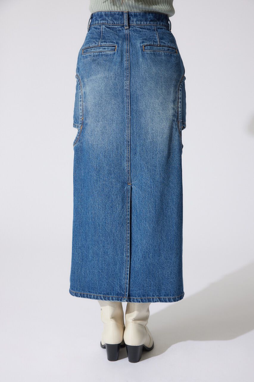 rienda「サイドオープンレイヤードデニムスカート」|スカート|