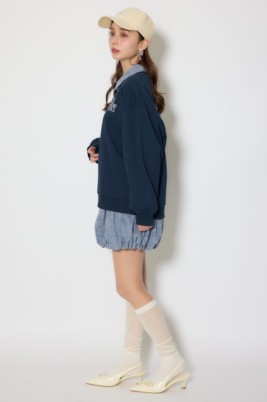 rienda「バルーンシャツセットスウェットワンピース」|ワンピース|