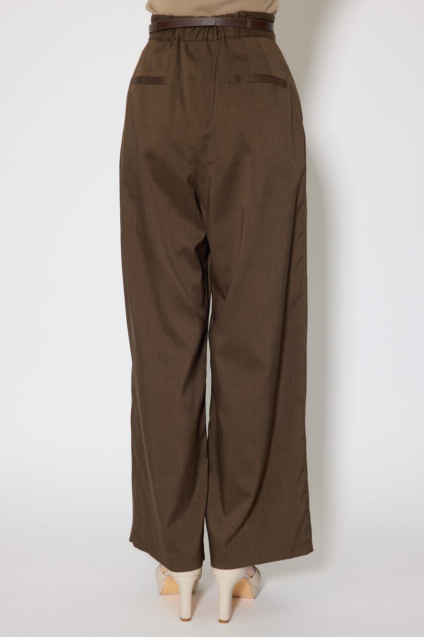 rienda「ベルト付き美ラインジャストウエストパンツ」|その他|