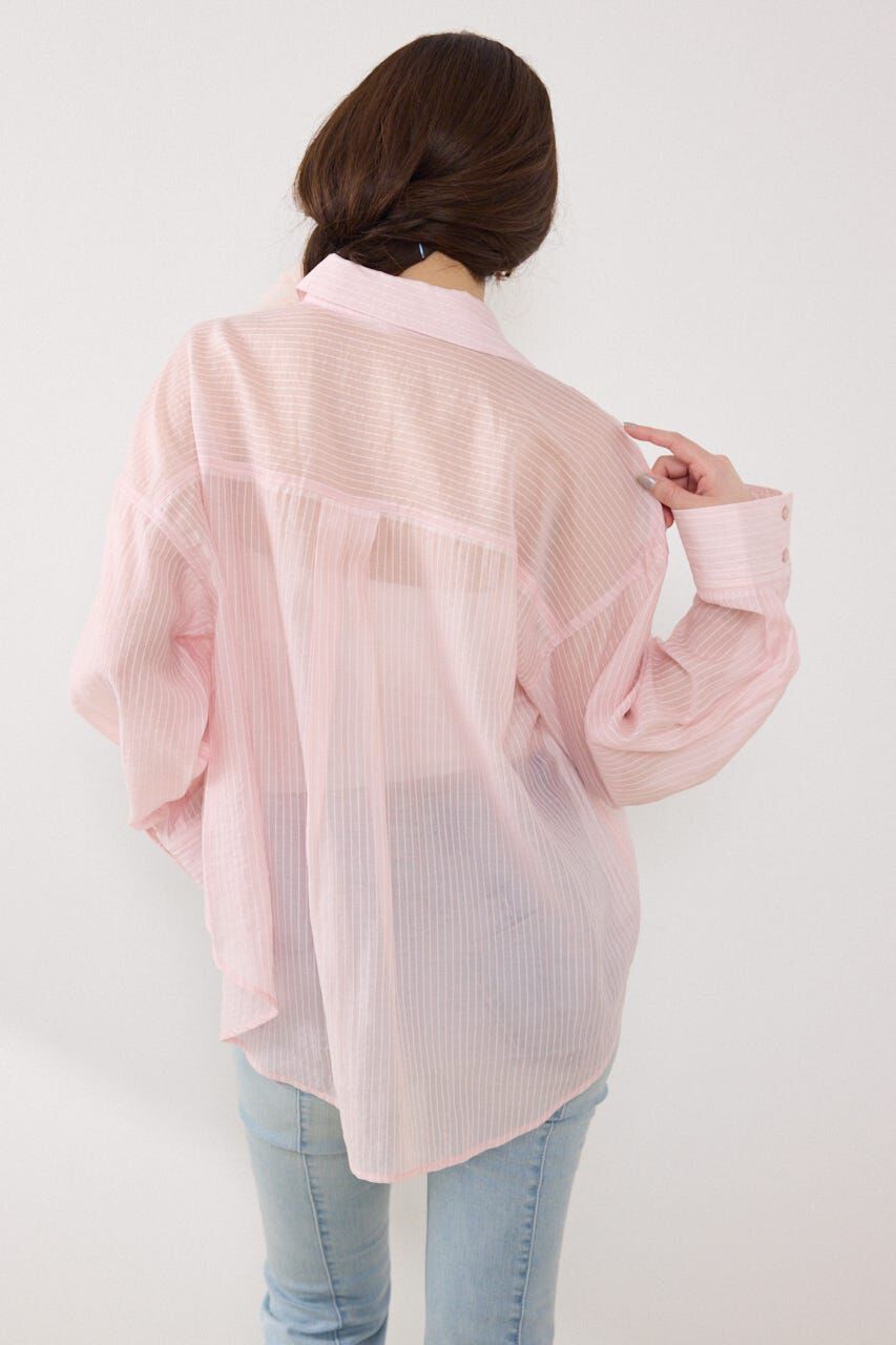 rienda「アシンメトリーストライプシャツ」|シャツ・ブラウス|