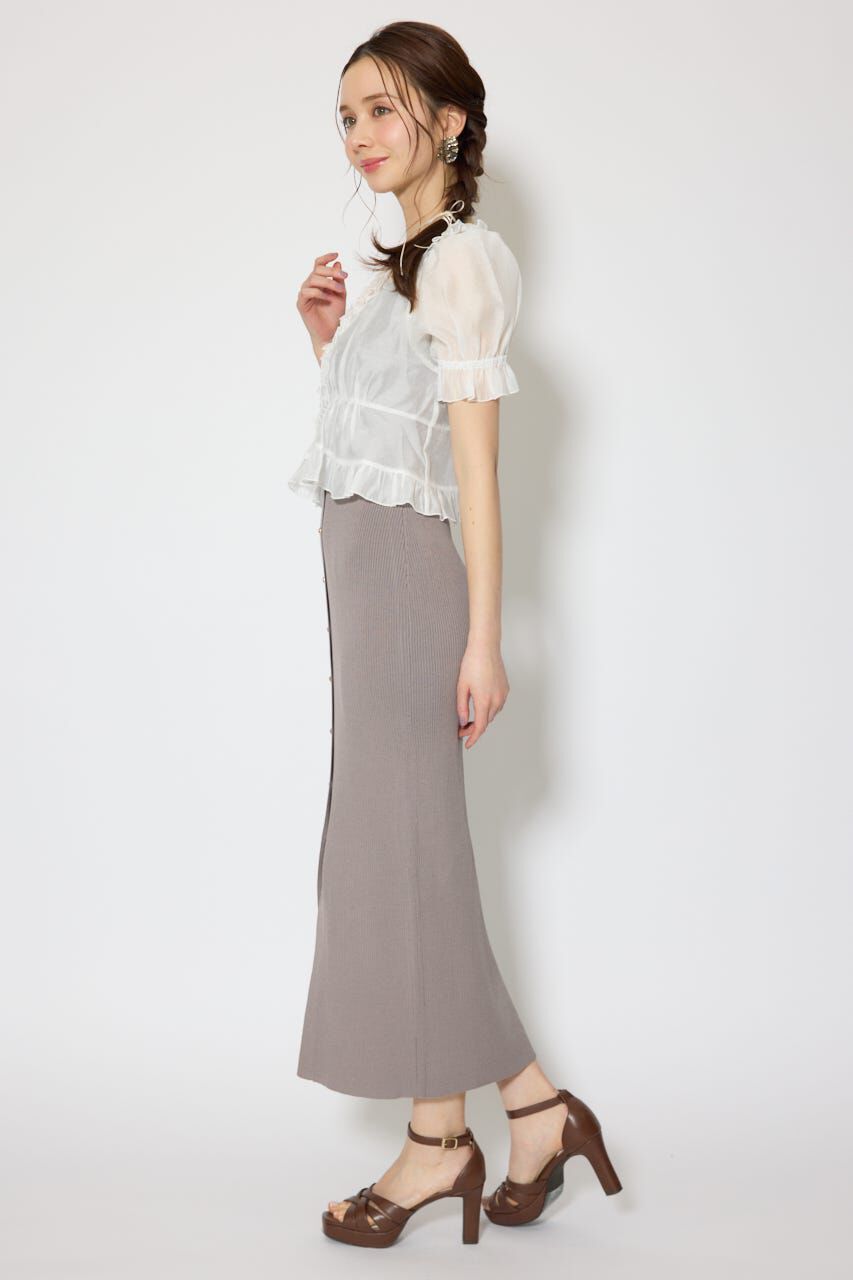 rienda「シフォンカーデセットタイトニットワンピース」|ワンピース|