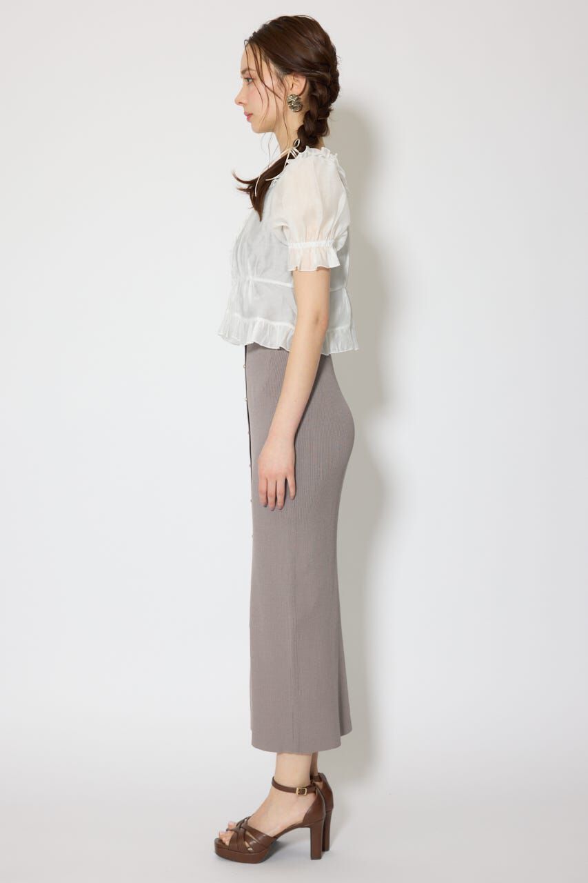 rienda「シフォンカーデセットタイトニットワンピース」|ワンピース|