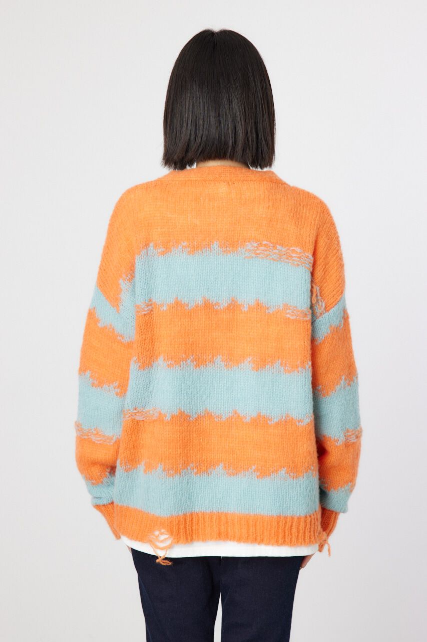 RODEO CROWNS「Grunge Border Knit カーディガン」|ニット・セーター|