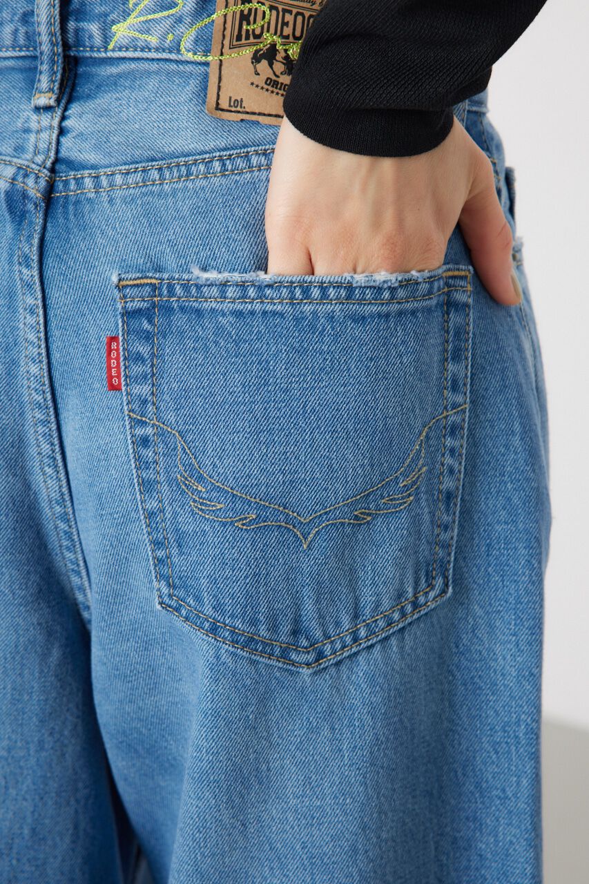 RODEO CROWNS「フレア バギーパンツ」|デニム|