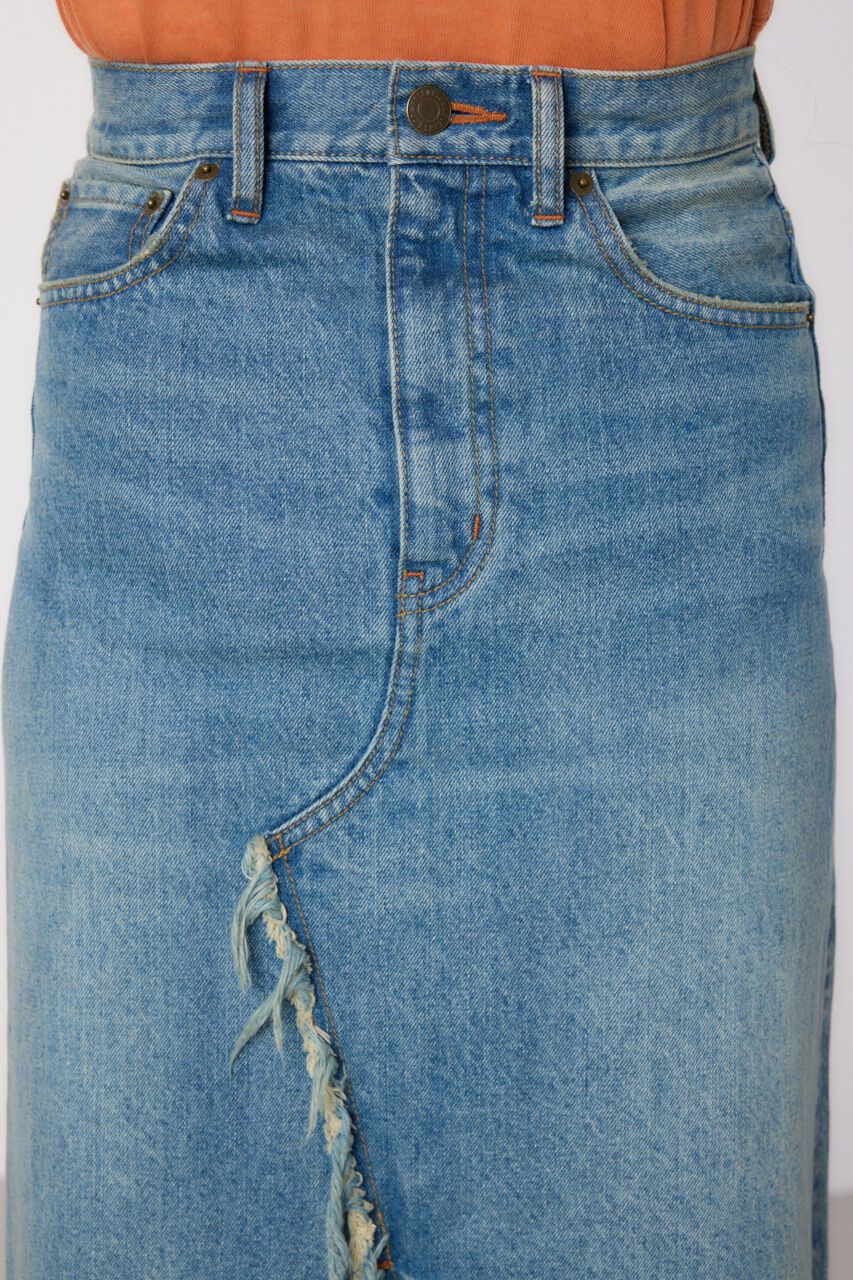 RODEO CROWNS「スリットデニムマキシスカート」|スカート|