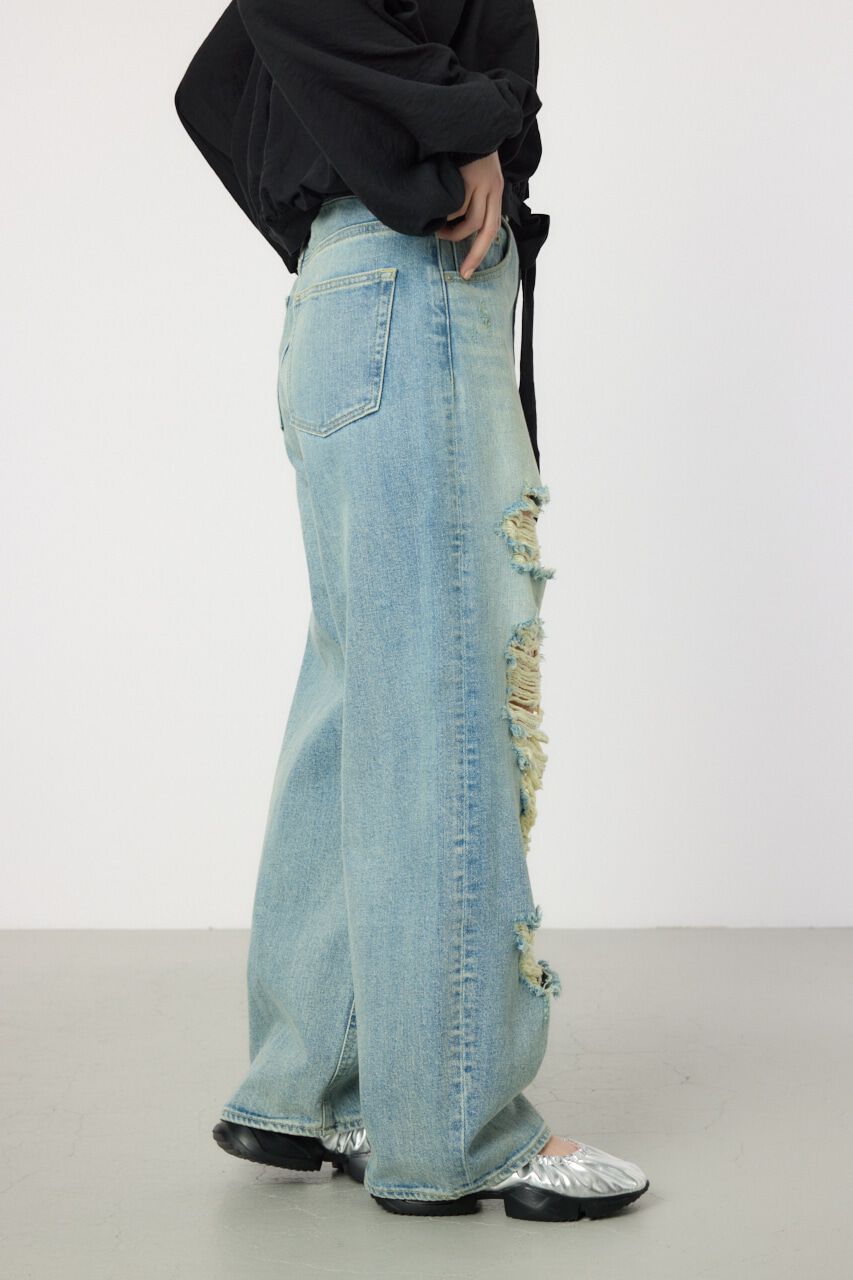 RODEO CROWNS「Hard Crash looseワイドデニム」|デニム|