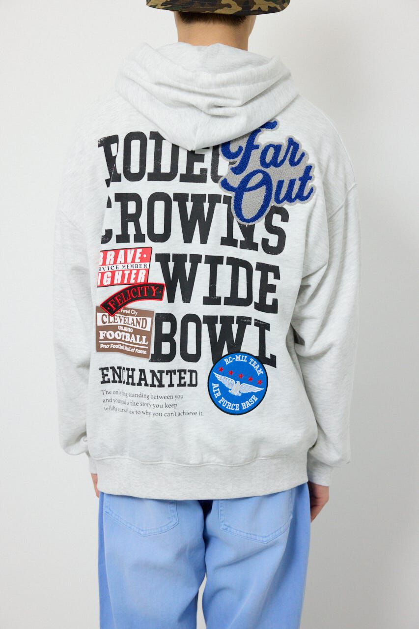 RODEO CROWNS「タイポグラフィーZIPパーカー」|パーカー|