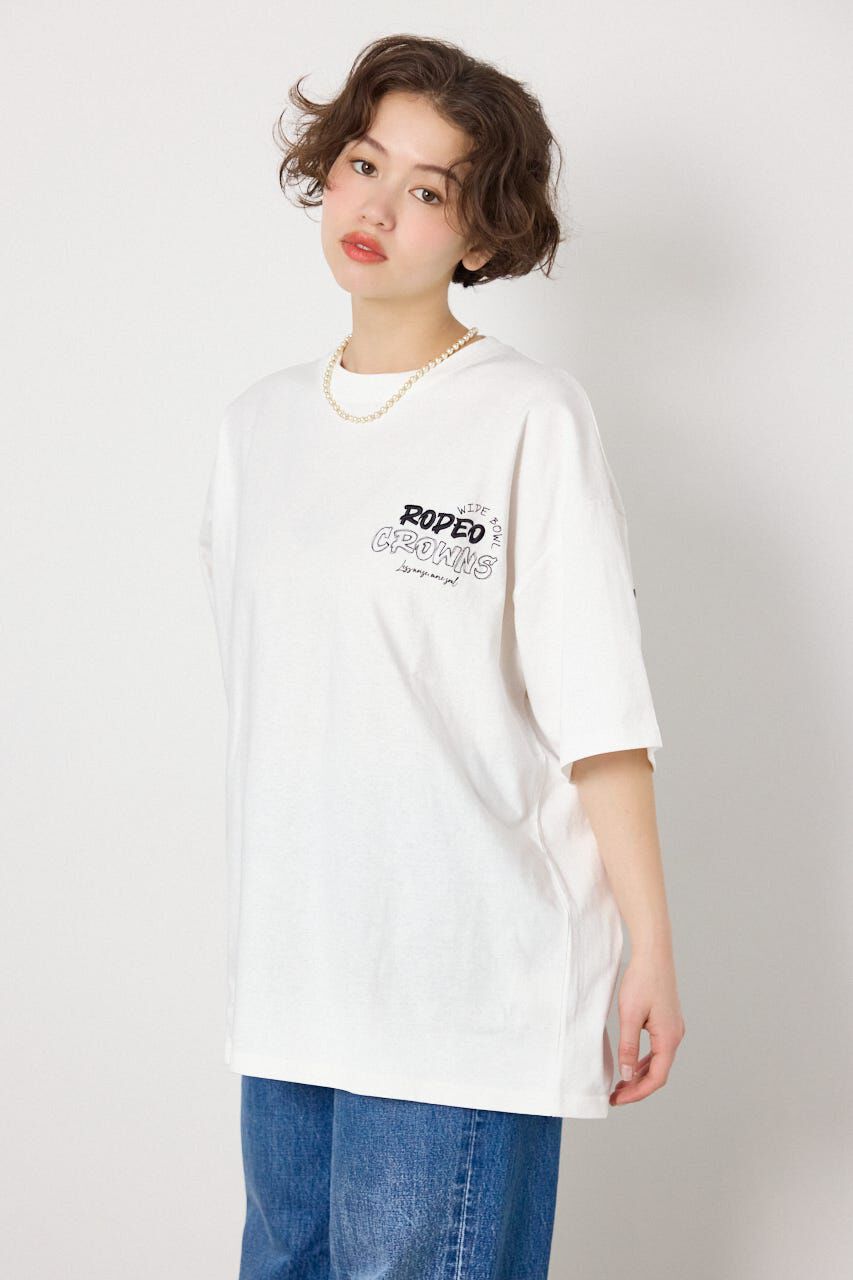 RODEO CROWNS「Graffiti プリントTシャツ」|Tシャツ・カットソー|O/WHT1