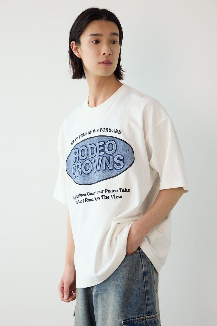 RODEO CROWNS「エンボスデニムロゴTシャツ」|Tシャツ・カットソー|