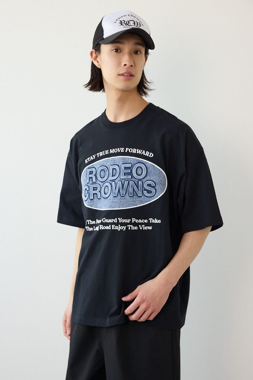 RODEO CROWNS「エンボスデニムロゴTシャツ」|Tシャツ・カットソー|