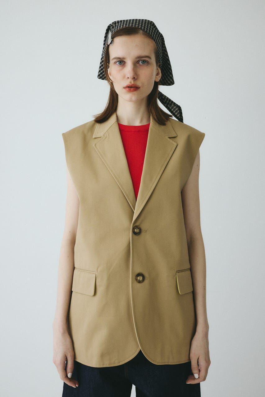 HeRIN.CYE「Big vest」|ダウンベスト・ベスト|BEG