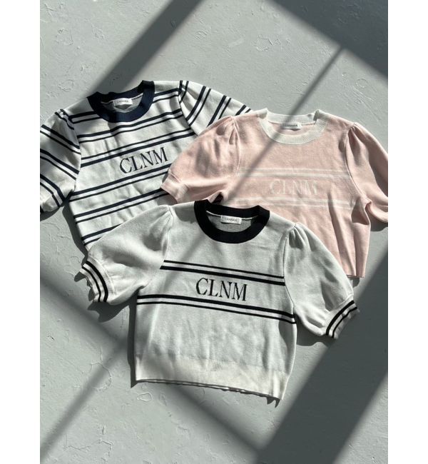 CALNAMUR「LOGO JACQUARD KNIT/ロゴジャガードニット」|ニット・セーター|