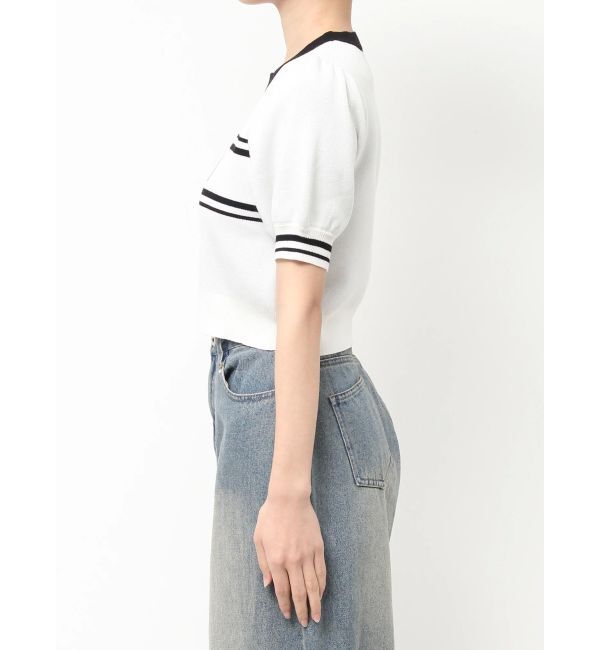 CALNAMUR「LOGO JACQUARD KNIT/ロゴジャガードニット」|ニット・セーター|