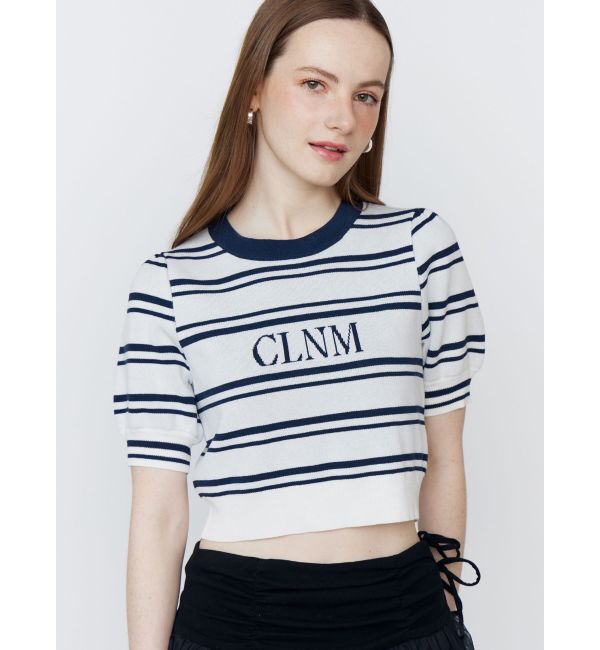 CALNAMUR「LOGO JACQUARD KNIT/ロゴジャガードニット」|ニット・セーター|