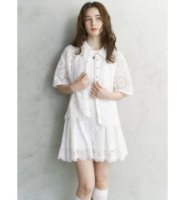 CALNAMUR「FLOWER LACE CULOTTES/フラワーレースキュロット」|スカート|