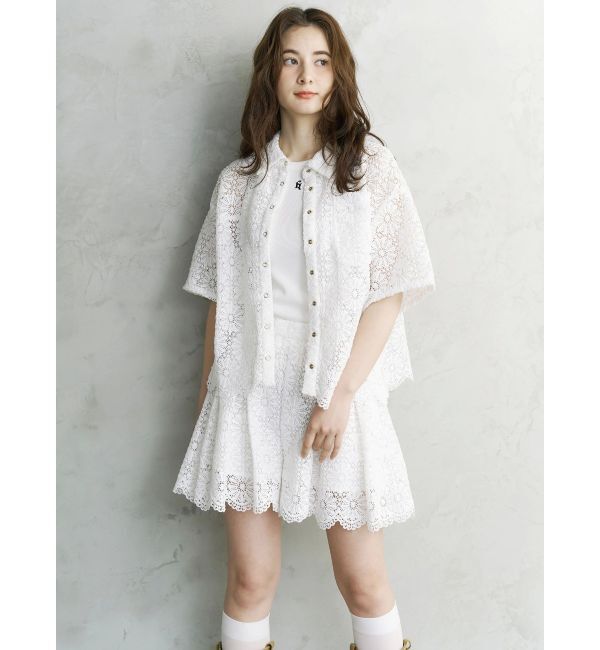 CALNAMUR「FLOWER LACE CULOTTES/フラワーレースキュロット」|スカート|