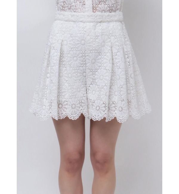 CALNAMUR「FLOWER LACE CULOTTES/フラワーレースキュロット」|スカート|