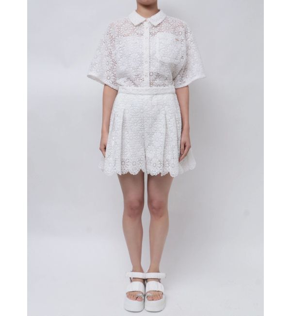 CALNAMUR「FLOWER LACE CULOTTES/フラワーレースキュロット」|スカート|