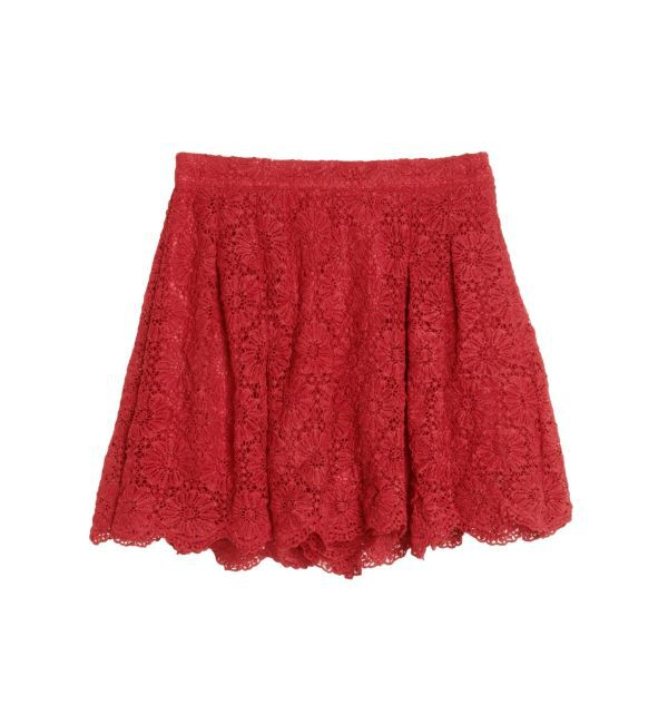CALNAMUR「FLOWER LACE CULOTTES/フラワーレースキュロット」|スカート|