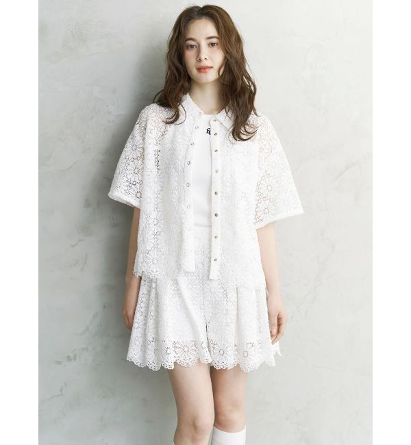 CALNAMUR「FLOWER LACE CULOTTES/フラワーレースキュロット」|スカート|