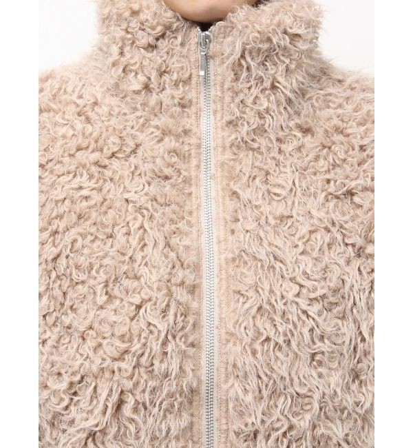 CALNAMUR「フェイクファーノースリーブスタンドブルゾン」|ブルゾン・スタジャン|