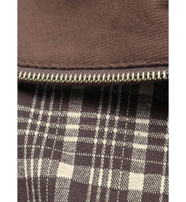 CALNAMUR「チェックニットソーブルゾン」|ブルゾン・スタジャン|