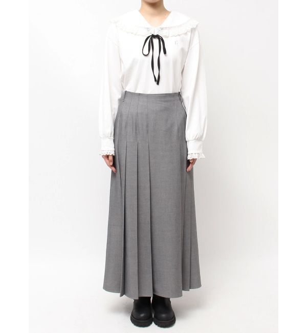 CALNAMUR「ランダムプリーツロングＳＫ」|スカート|