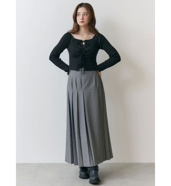 CALNAMUR「ランダムプリーツロングＳＫ」|スカート|