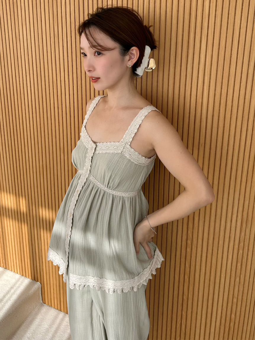 SNIDEL HOME「コットンガーゼタンク」|ルームウェア|KKI