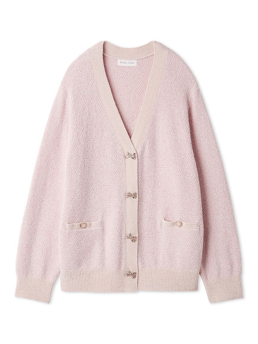 SNIDEL HOME「リボンツイードカーディガン」|ルームウェア|