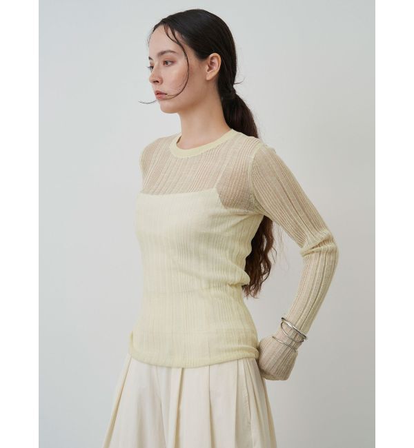 ELENDEEK「SHEER RIB KT」|ニット・セーター|