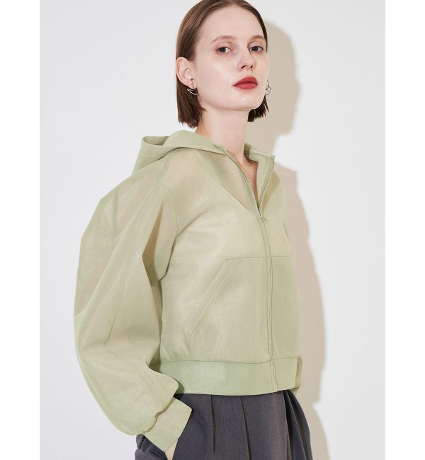 ELENDEEK「MESH BONDING HOODIE」|ブルゾン・スタジャン|